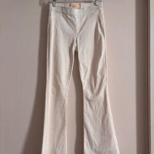 Altar'd State White Mid Rise Flare Pull On Jeans - size small